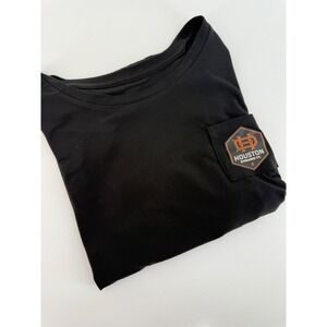 Houston Dynamo FC Black Pocket T Shirt Ladies Size L Concepts Sport Soccer